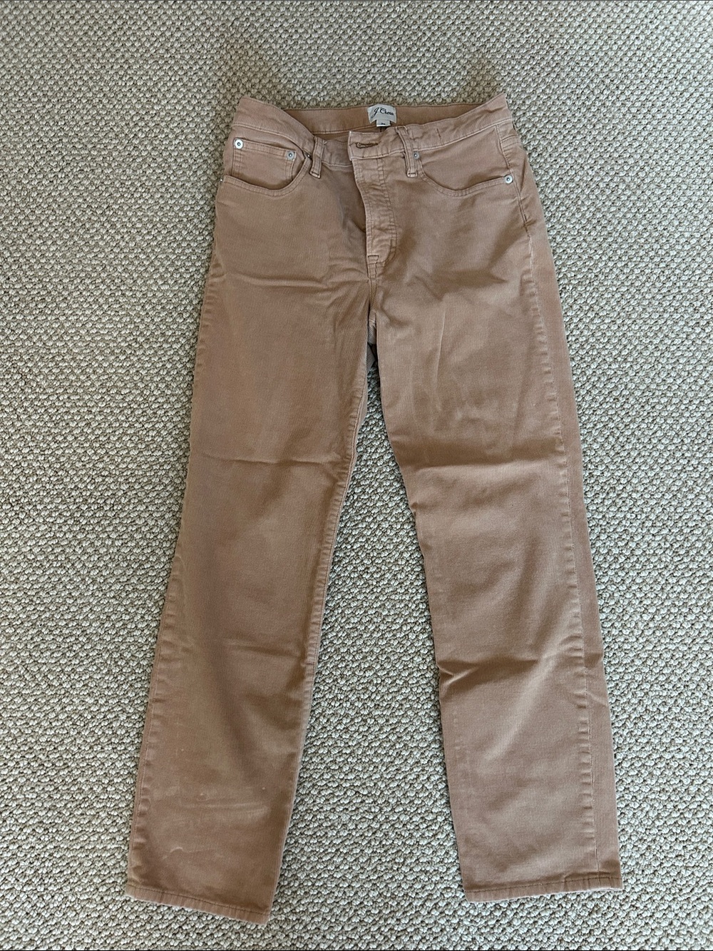 J. Crew Straight-Leg Jeans in Warm Brown